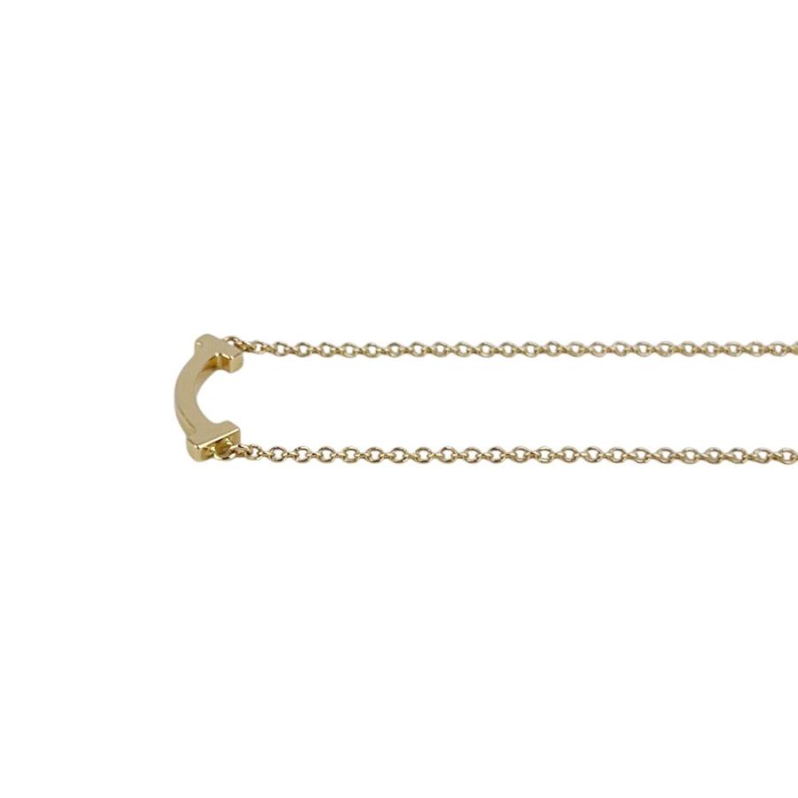ティファニー ■美品■ T スマイル ミニ ネックレス アクセサリー K18 PG750 ピンクゴールド 2.3g【757709】13 |  | 02