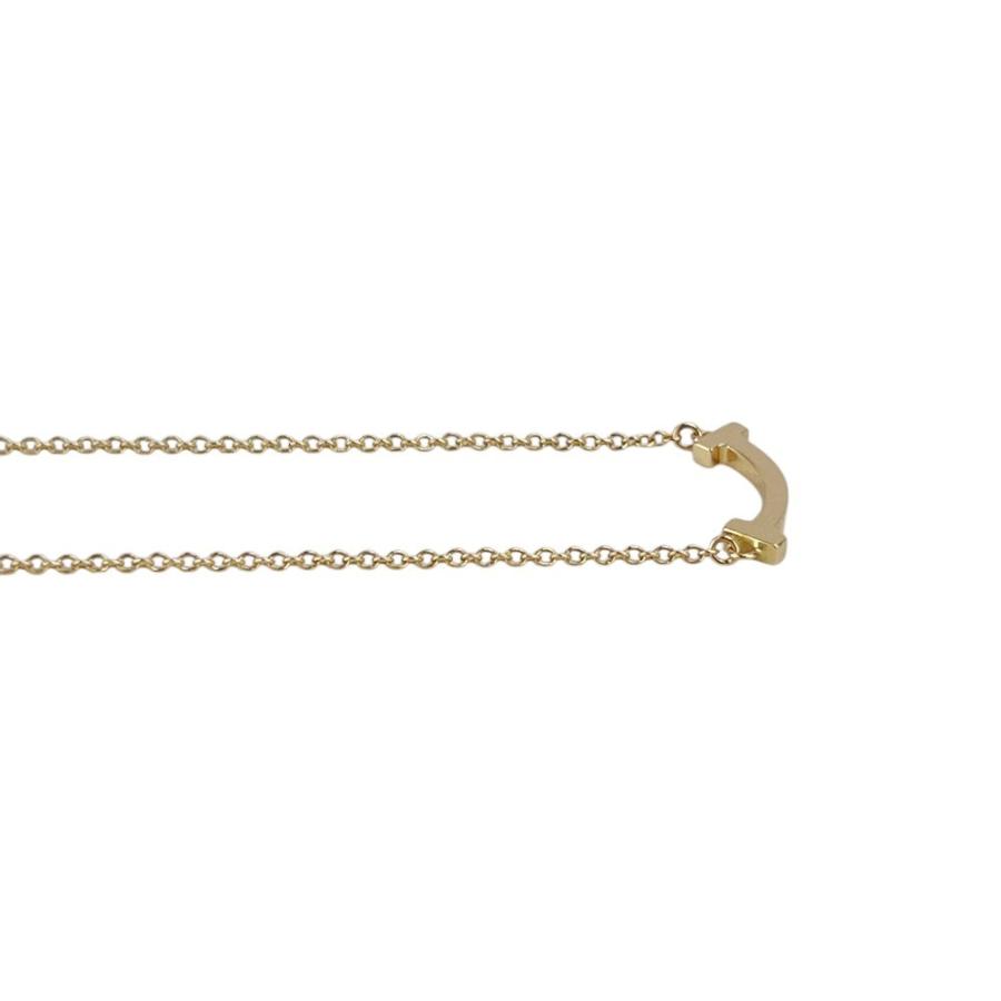 ティファニー ■美品■ T スマイル ミニ ネックレス アクセサリー K18 PG750 ピンクゴールド 2.3g【757709】13 |  | 03