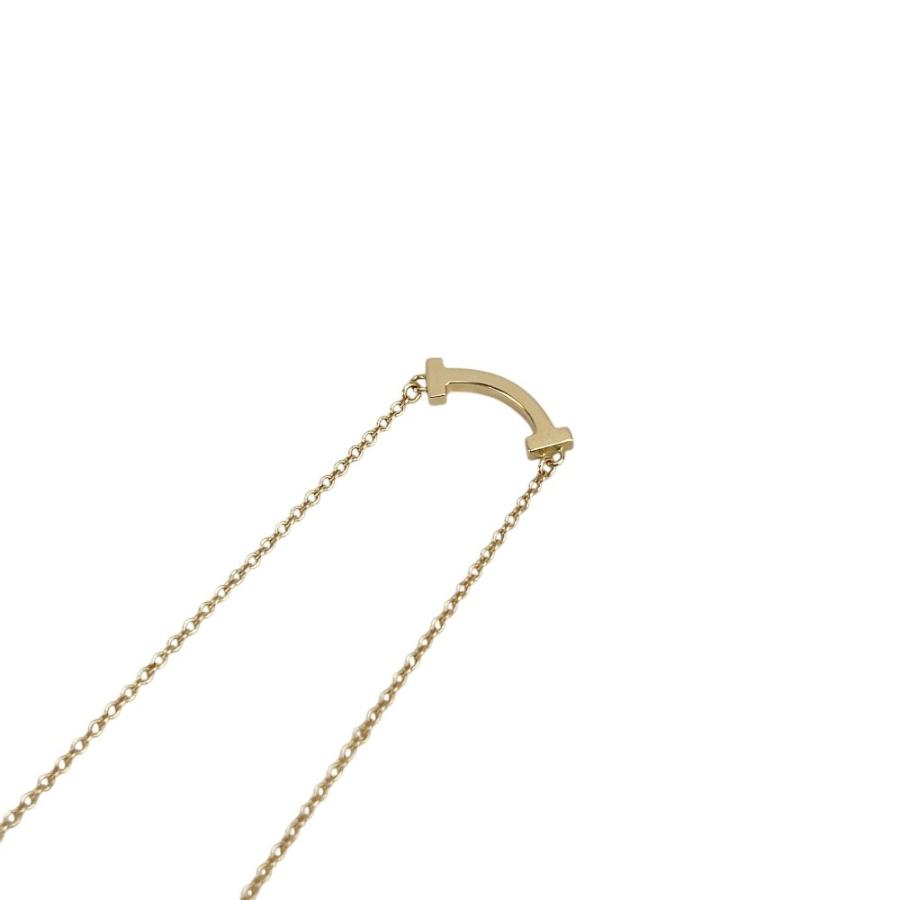 ティファニー ■美品■ T スマイル ミニ ネックレス アクセサリー K18 PG750 ピンクゴールド 2.3g【757709】13 |  | 05