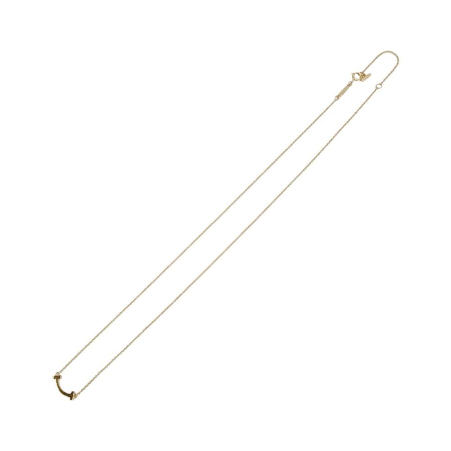 ティファニー ■美品■ T スマイル ミニ ネックレス アクセサリー K18 PG750 ピンクゴールド 2.3g【757709】13 |  | 09