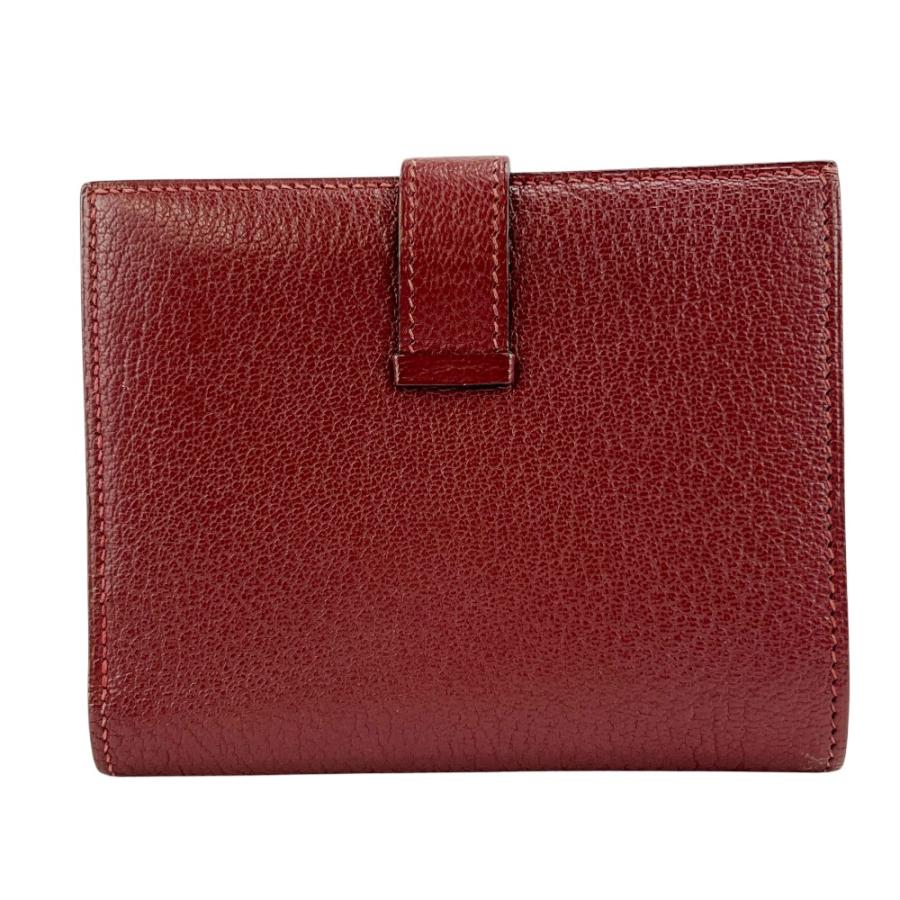 エルメス ■美品■ ベアン コンパクト 二つ折り 財布 ウォレット シェーブル ローズウッド □K刻 【758133】11 |  | 01