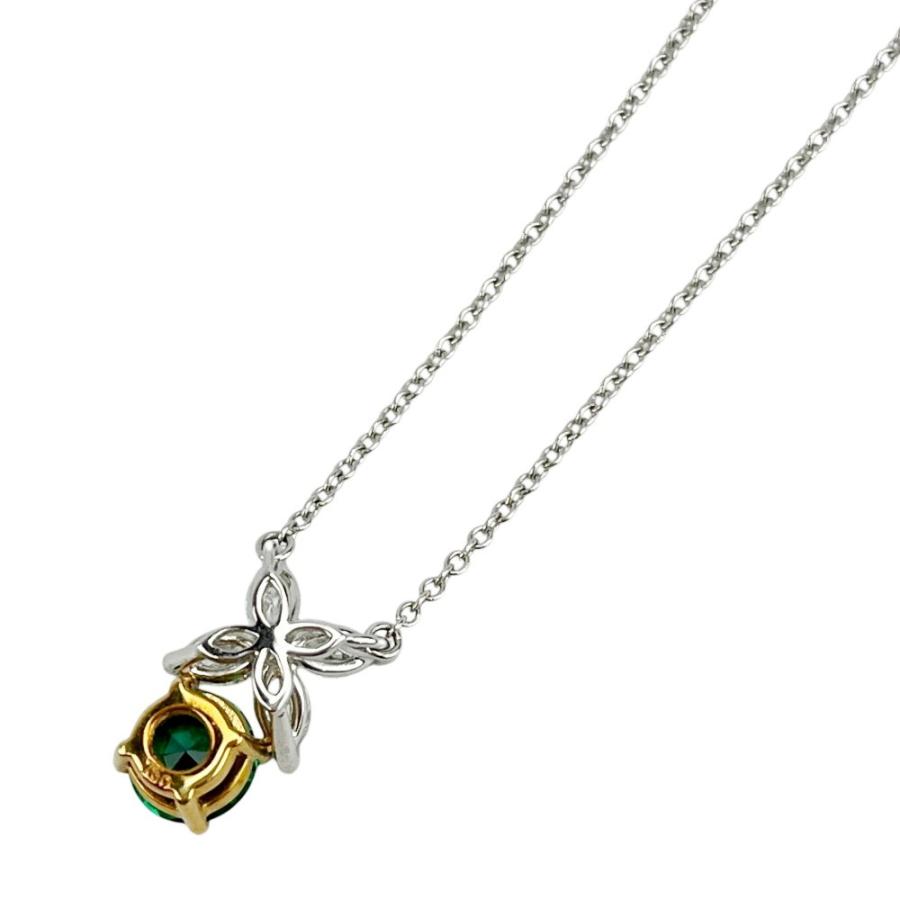 ティファニー ■美品■ ビクトリア ネックレス アクセサリー エメラルド ダイヤ プラチナ PT950 シルバー 3.7g 箱【758287】13 |  | 01