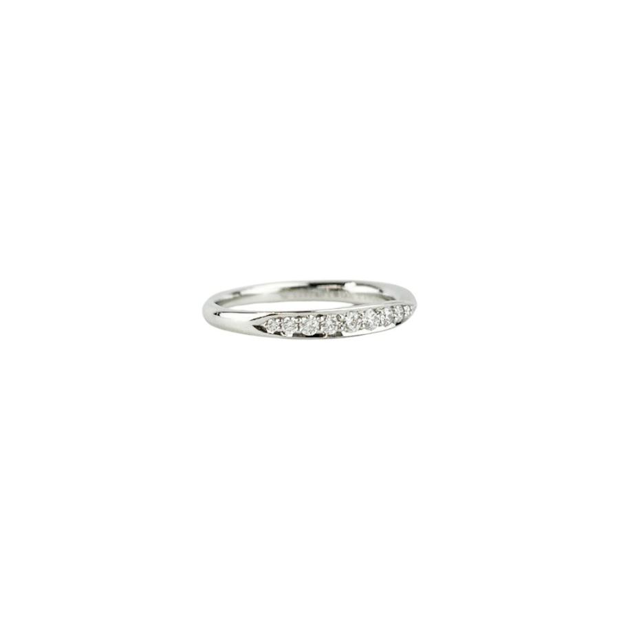 ティファニー ■美品■ ハーモニー リング 指輪 アクセサリー ダイヤ プラチナ PT950 シルバー 2.7g #10 【759369】13 |  | 02