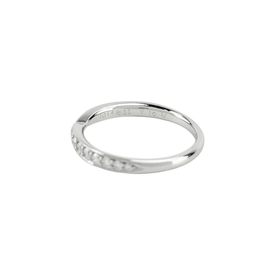 ティファニー ■美品■ ハーモニー リング 指輪 アクセサリー ダイヤ プラチナ PT950 シルバー 2.7g #10 【759369】13 |  | 06