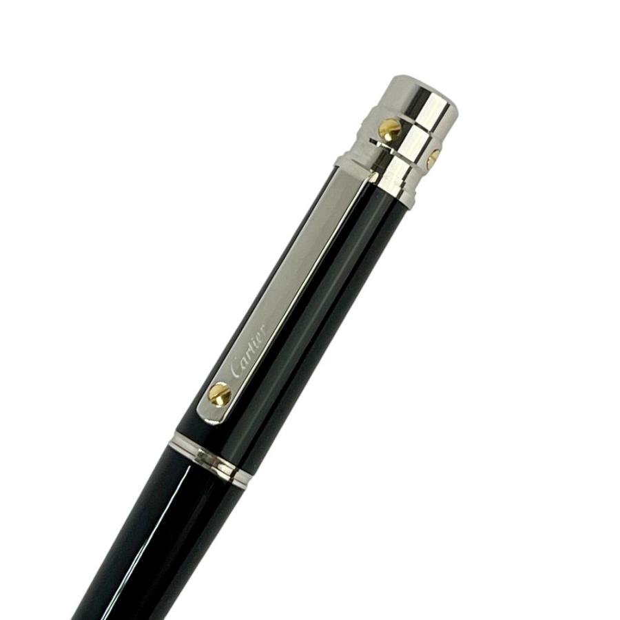 カルティエ ■新同■ サントス ドゥ カルティエ ボールペン 筆記用具 SS ブラック シルバー 【760204】8 |  | 02