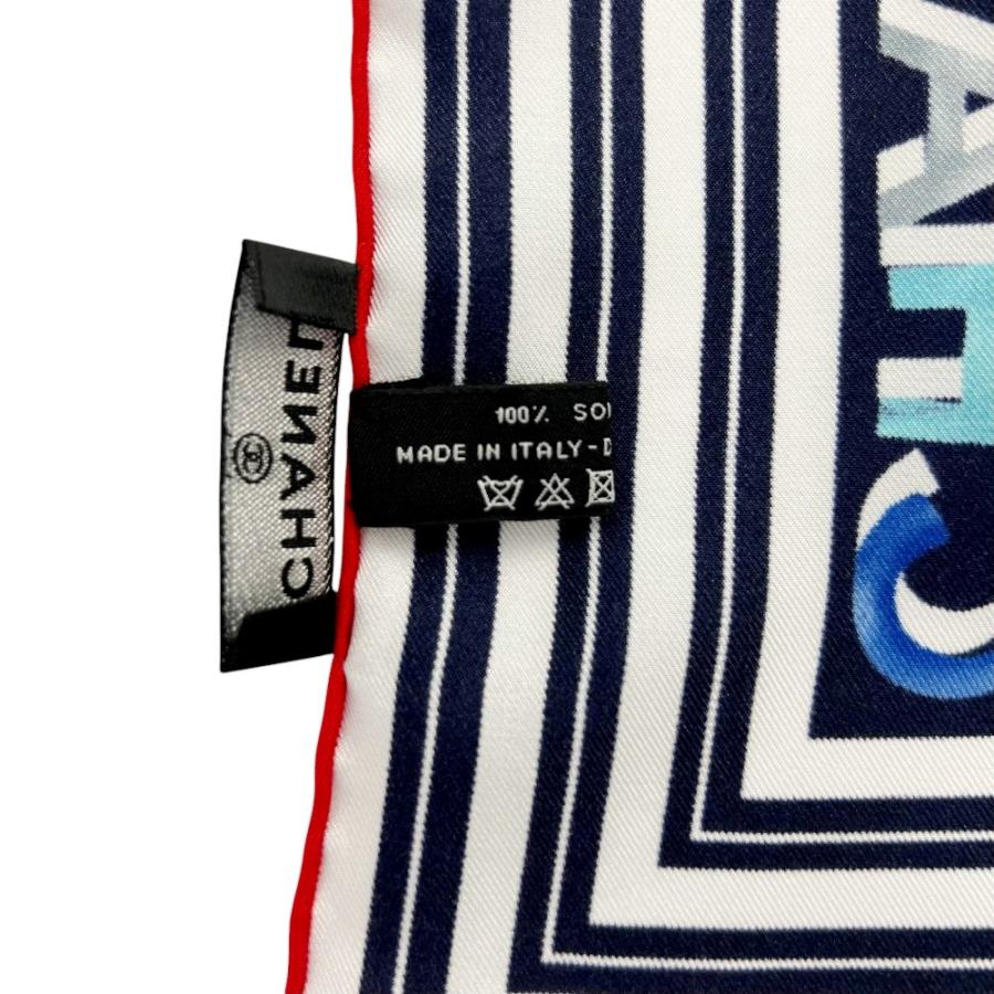 シャネル ■新同■ ココマーク スカーフ ファッション シルク ネイビー 箱 【760327】8 |  | 07