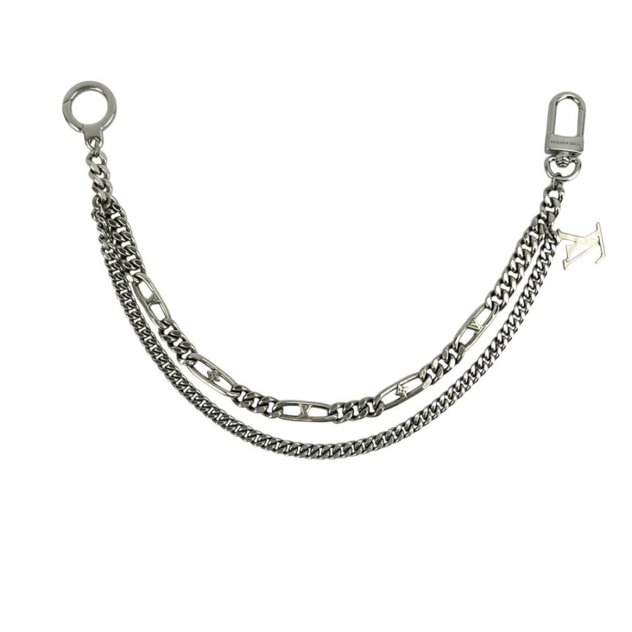 ルイヴィトン ■美品■ フィガロ ２連 チェーン ベルト ウォレットチェーン バッグチャーム SS シルバー M02216 箱【761195】11 |  | 01