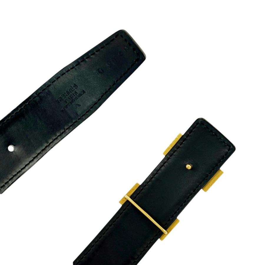 エルメス ■中古■ コンスタンス ベルト ファッション Hバックル ポロサス ブラック ゴールド #90 □L刻 【762154】8 |  | 05