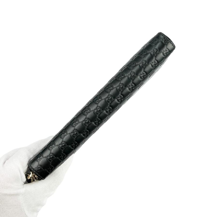 グッチ ■中古■ マイクログッチシマ 長財布 ウォレット レザー ブラック 449391・496334 箱【762611】13 |  | 05