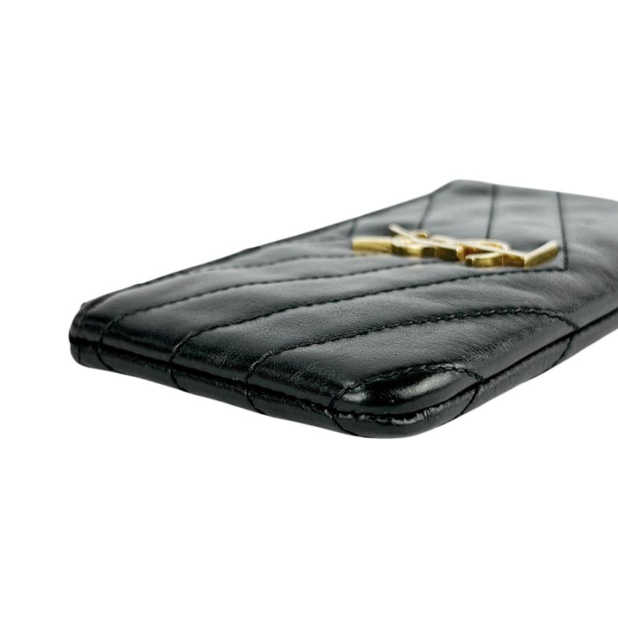 サンローラン ■美品■ キーケース コインケース 鍵入れ 小銭入れ レザー ブラック【763571】13 |  | 02