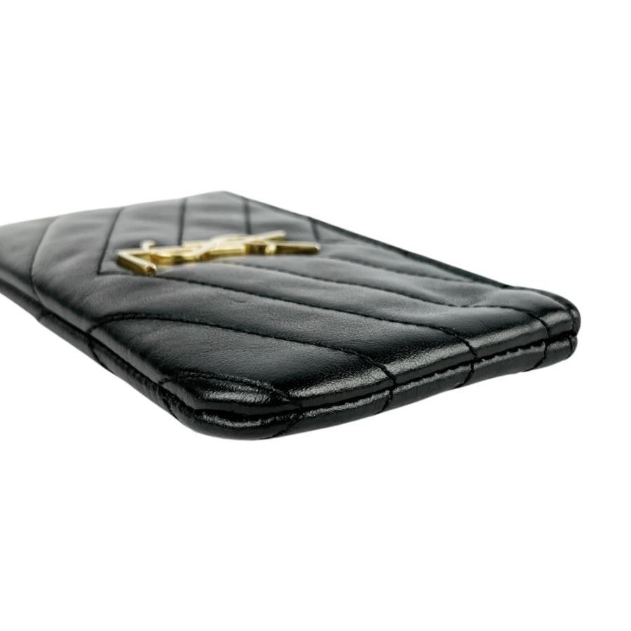サンローラン ■美品■ キーケース コインケース 鍵入れ 小銭入れ レザー ブラック【763571】13 |  | 03