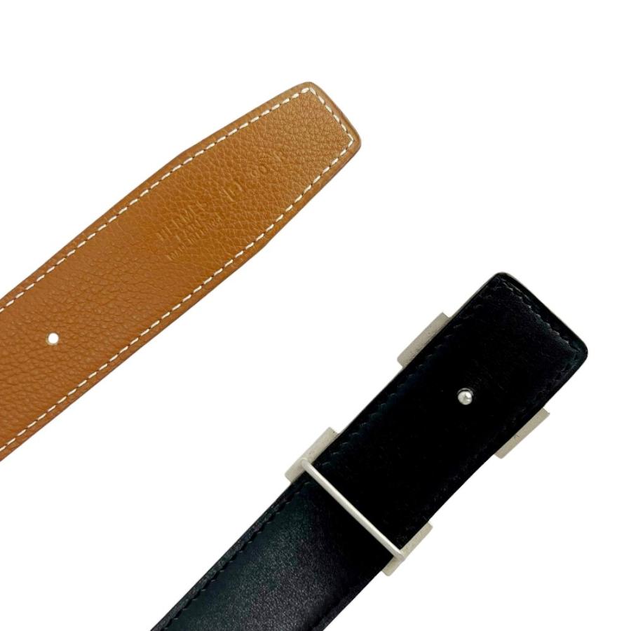 エルメス ■中古■ コンスタンス ベルト ファッション ボックスカーフ トゴ ブラック ゴールド シルバー #90 □F刻 箱 【763601】 8 |  | 05