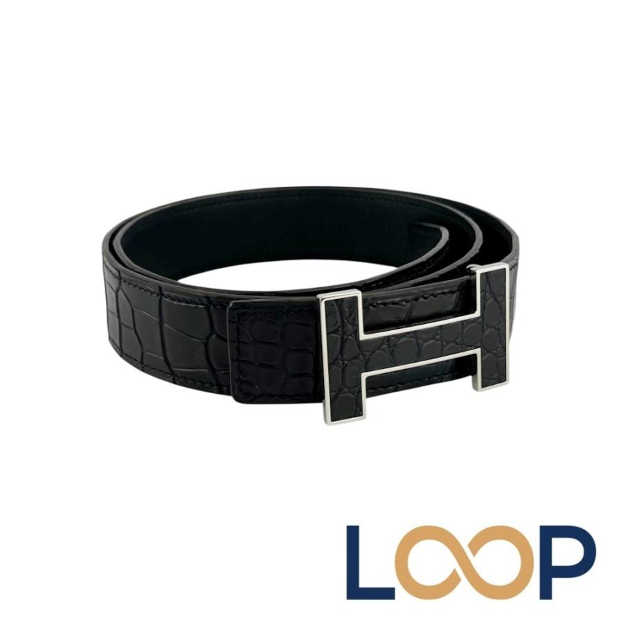 エルメス ■美品■ コンスタンス ベルト ファッション Hバックル レザー ポロサス ブラック #85 A刻 【764905】3 | 