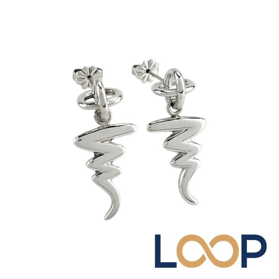 ティファニー ■美品■ スクリブル ドロップ スタッド ピアス アクセサリー SV925 シルバー【768330】13 | 