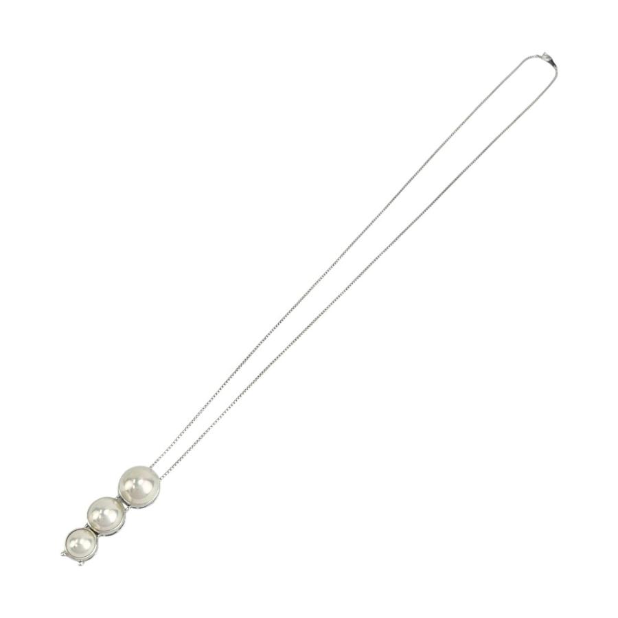 タサキ ■新同■ マベパール 3連 ネックレス アクセサリー K18 WG750 ホワイトゴールド 24.9g【768699】13 |  | 09