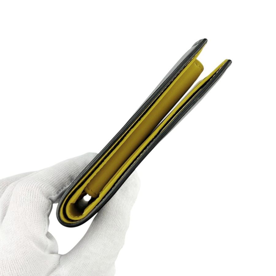 フェンディ ■新同■ 二つ折り 財布 ウォレット レザー ブラック イエロー 箱【769566】13 |  | 04