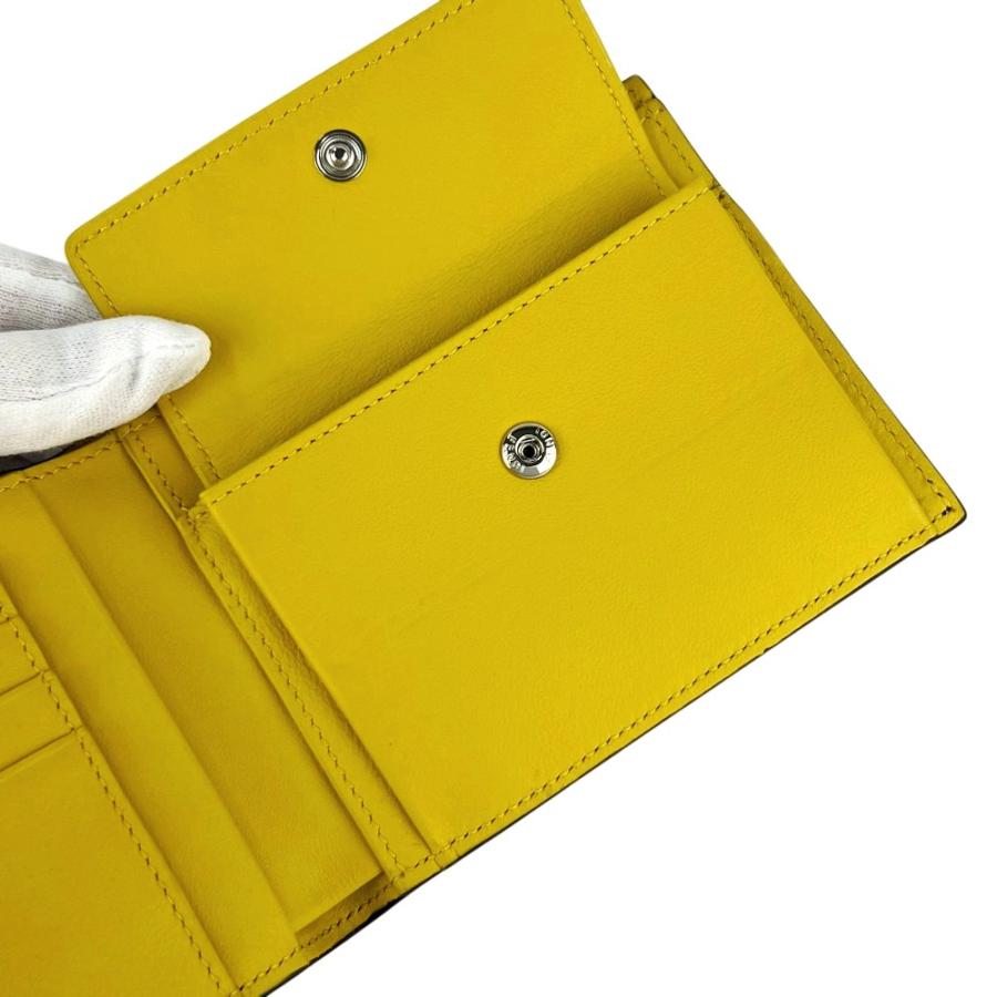 フェンディ ■新同■ 二つ折り 財布 ウォレット レザー ブラック イエロー 箱【769566】13 |  | 08