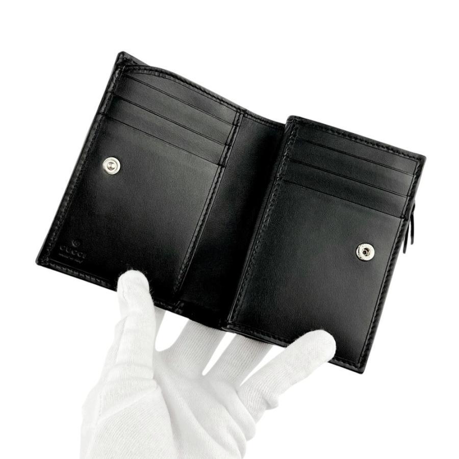 グッチ ■未使用■ ダブルG 二つ折り 財布 ウォレット レザー ブラック 773427・2184 箱【769603】13 |  | 06