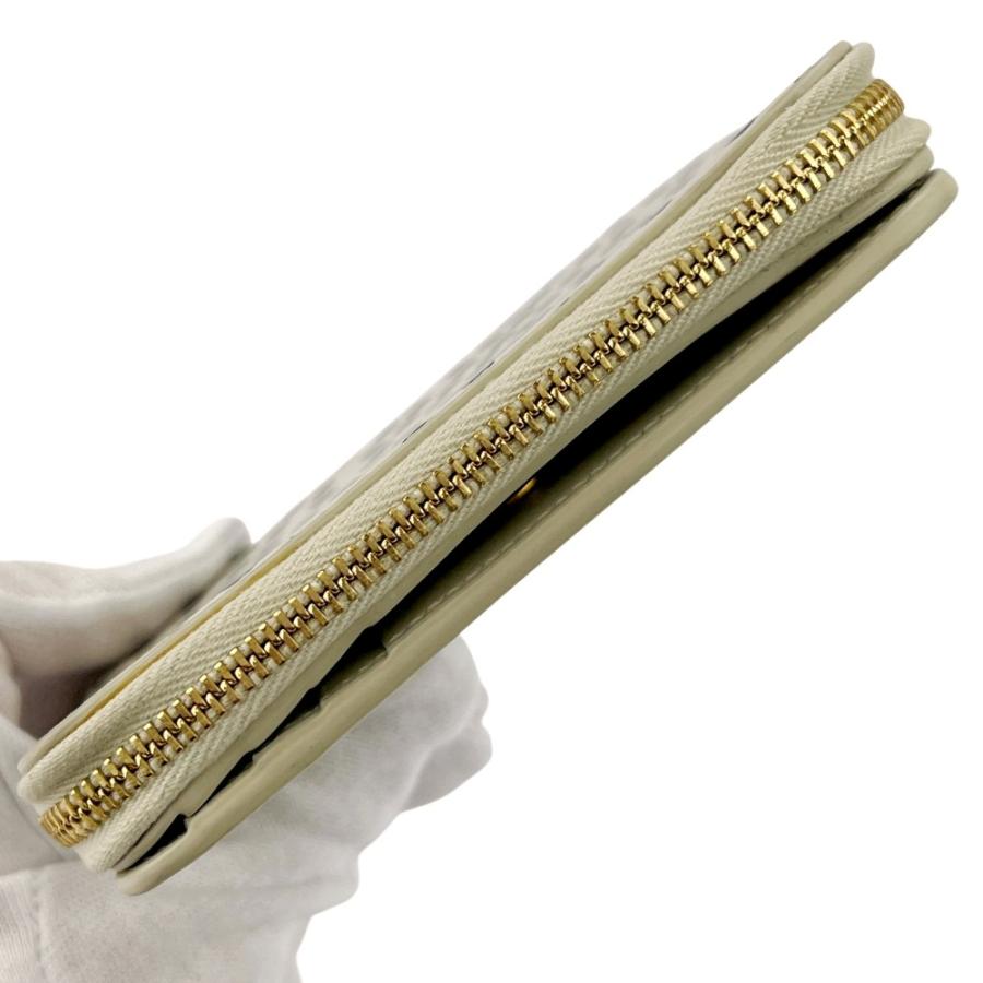 サンローラン ■新同■ 二つ折り 財布 ウォレット コンパクト ドット柄 水玉 レザー ホワイト ブラック 【770999】15 |  | 04