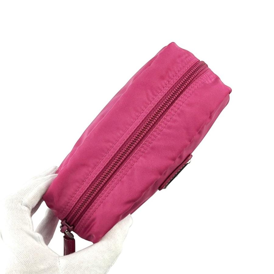 プラダ ■美品■ ポーチ 小物入れ ナイロン ピンク 1N0175【771200】13 |  | 04