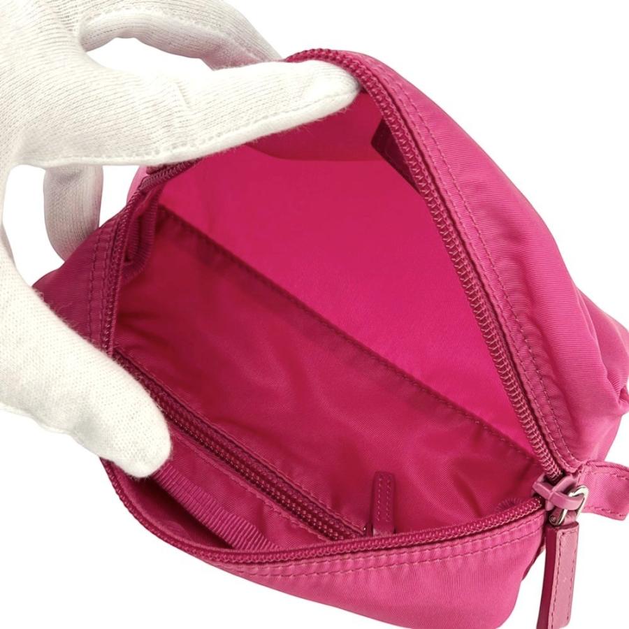 プラダ ■美品■ ポーチ 小物入れ ナイロン ピンク 1N0175【771200】13 |  | 06