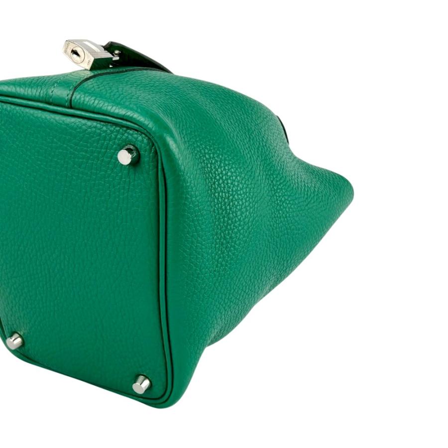 エルメス ■美品■ ピコタン ロック PM ハンド バッグ カバン トリヨン SS ヴェールヴェルティゴ シルバー A刻【779558】13 |  | 04