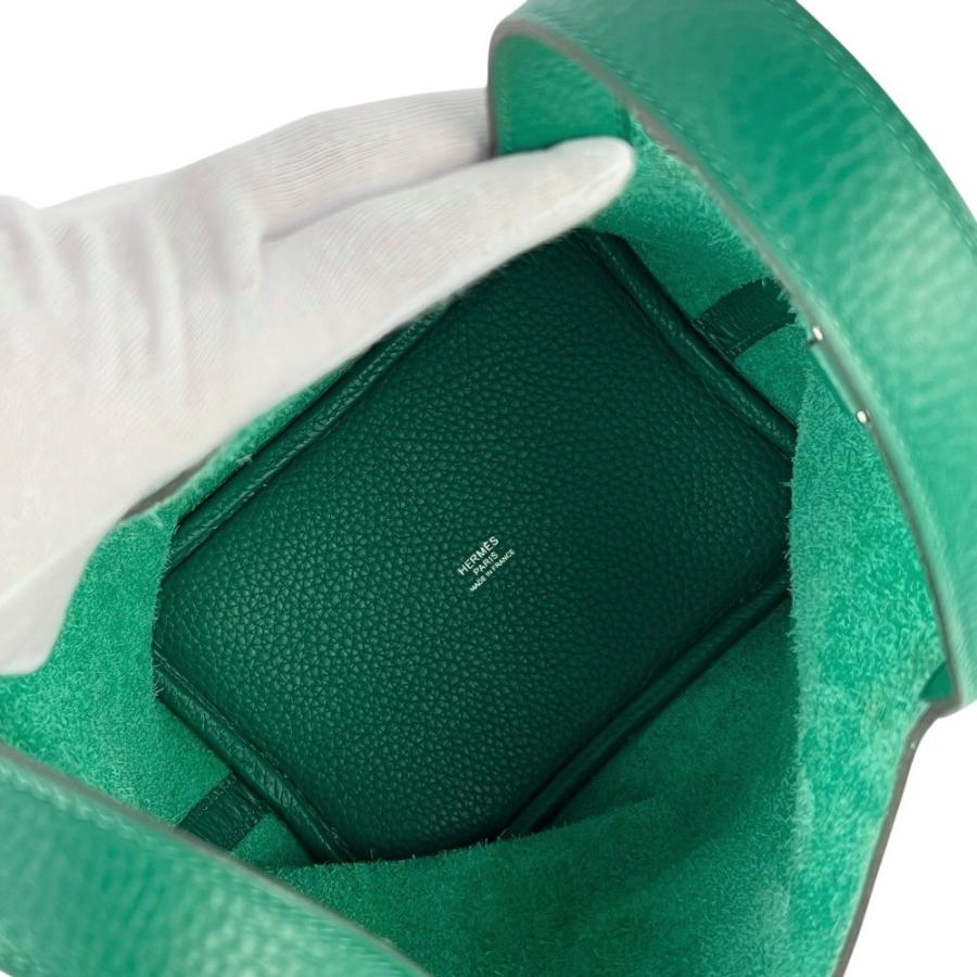 エルメス ■美品■ ピコタン ロック PM ハンド バッグ カバン トリヨン SS ヴェールヴェルティゴ シルバー A刻【779558】13 |  | 07