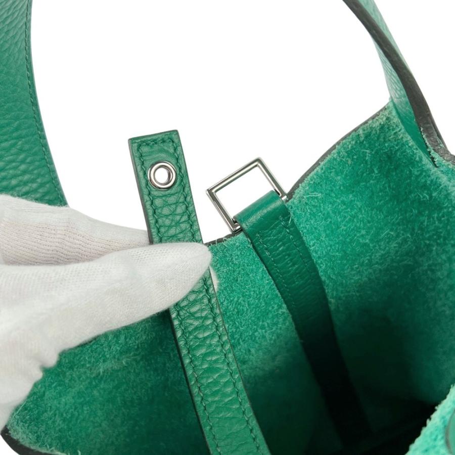 エルメス ■美品■ ピコタン ロック PM ハンド バッグ カバン トリヨン SS ヴェールヴェルティゴ シルバー A刻【779558】13 |  | 08