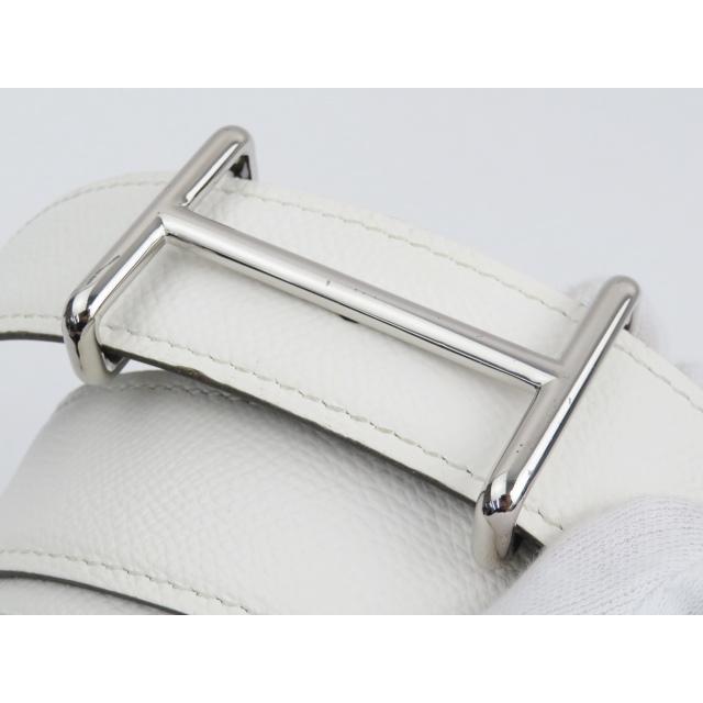 ▽値下げ▽□美品□85cm□ エルメス H ベルト 85 ホワイト ブラック 黒