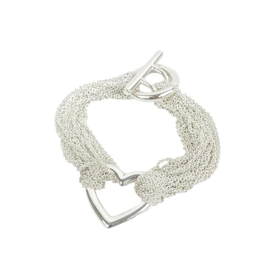 極美品✨ティファニー　オープンハート　ブレスレット　シルバー　付属品完備　磨き済 極美品✨ティファニー オープンハート ブレスレット シルバー 付属品