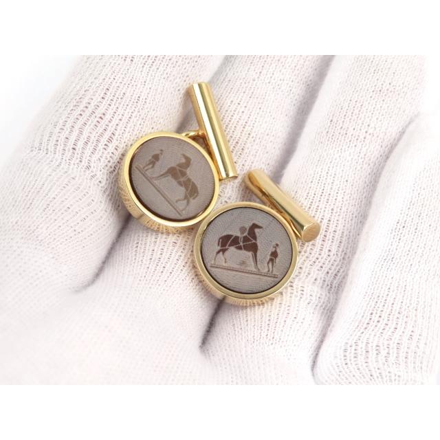 ▼値下げ▼　■美品■　エルメス コロゾ カフス スーツ アクセサリー ゴールド GP 【87868】 |  | 04
