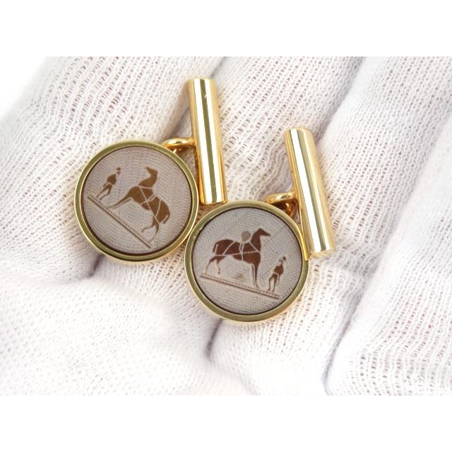 ▼値下げ▼　■美品■　エルメス コロゾ カフス スーツ アクセサリー ゴールド GP 【87868】 |  | 05