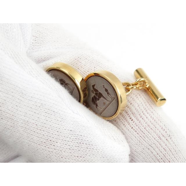 ▼値下げ▼　■美品■　エルメス コロゾ カフス スーツ アクセサリー ゴールド GP 【87868】 |  | 07