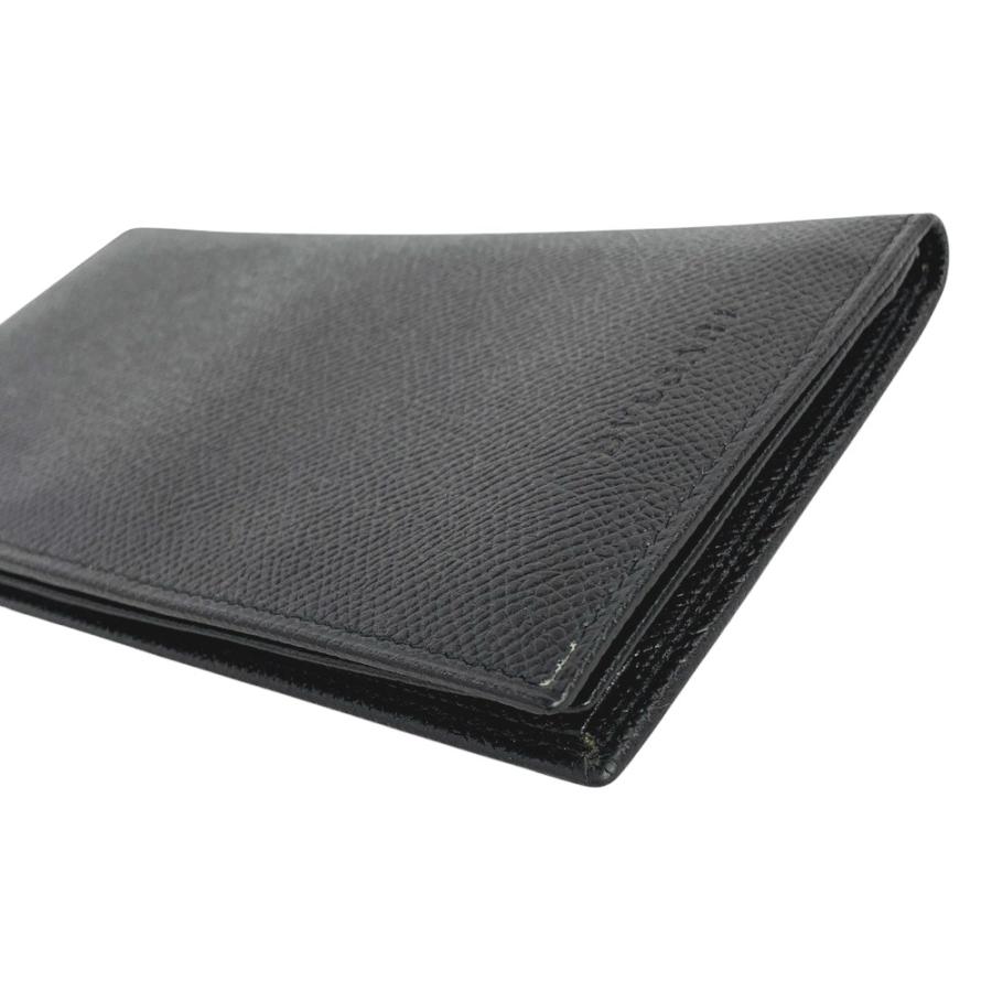 □未使用□ ブルガリ クラシコ 札入れ 長財布 レザー ブラック 20308  