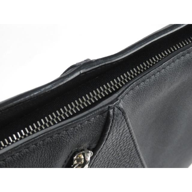 ▼値下げ▼■美品■　カミーユフォルネ トート バッグ ブラック レザー 型押し 【93371】 ▽値下げ▽□美品□ カミーユフォルネ トート バッグ ブラック レザー