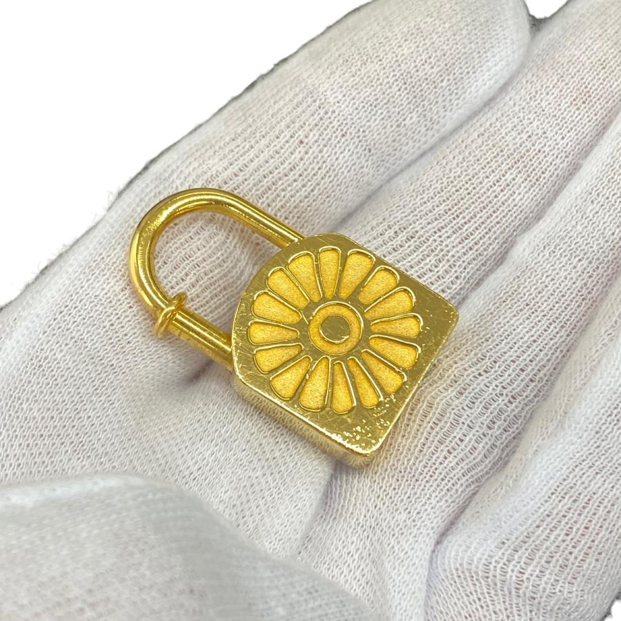 ▼値下げ▼■中古■　エルメス カデナ バッグ チャーム 太陽 ゴールド GP 【93975】 |  | 02