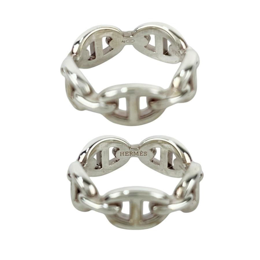 エルメス ■美品■ シェーヌダンクル リング 指輪 アクセサリー SV925 シルバー #54 箱 【A19】3 |  | 06