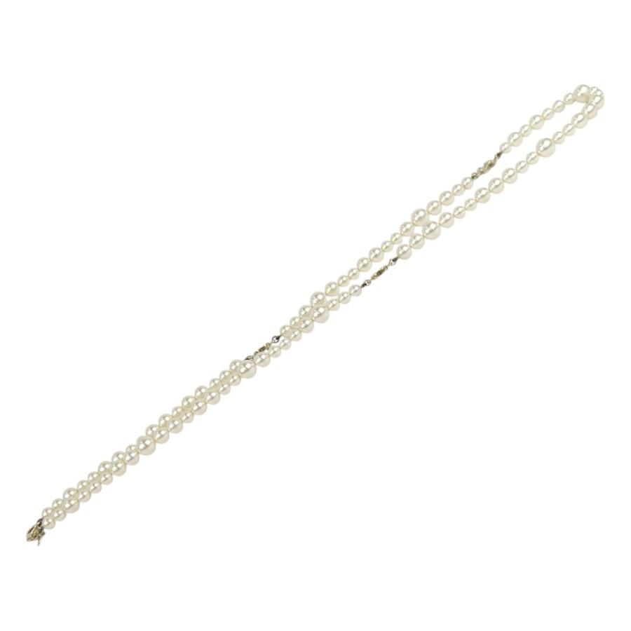 シャネル ■美品■92.5cm■ パール ロング ネックレス アクセサリー ホワイト ゴールド GP A13A 箱 【A3】1 |  | 03