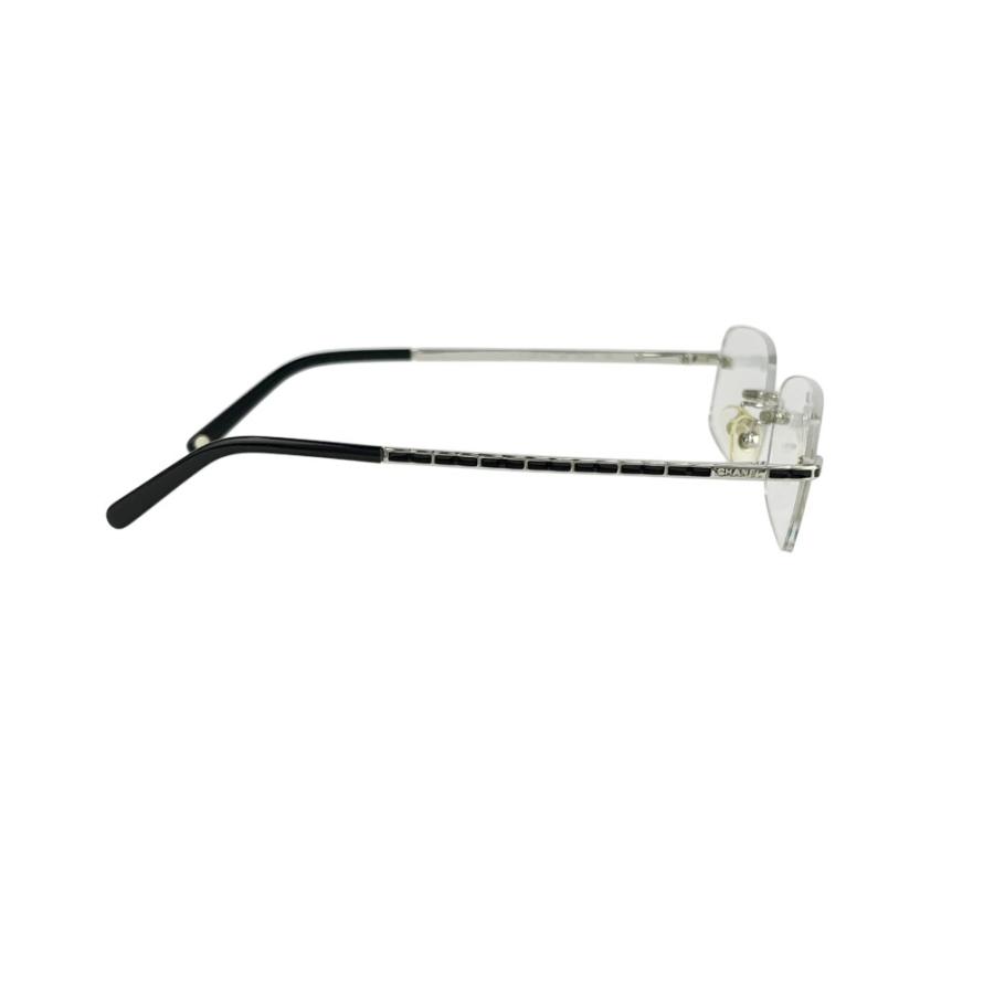 シャネル ■美品■ リムレス スクエア 眼鏡 メガネ ファッション SS シルバー ブラック 53□16 135 2116T 124 【A41】11 |  | 02