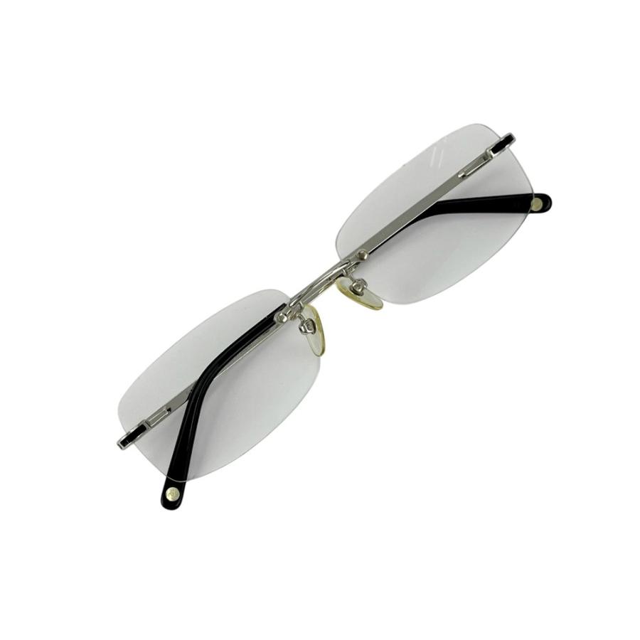シャネル ■美品■ リムレス スクエア 眼鏡 メガネ ファッション SS シルバー ブラック 53□16 135 2116T 124 【A41】11 |  | 07