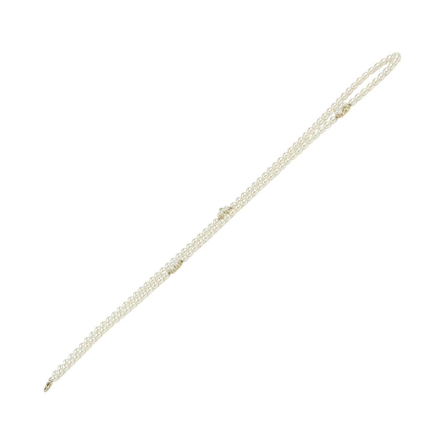 シャネル ■中古■107cm■ パール ロング ネックレス フラワー モチーフ アクセサリー ホワイト ゴールド GP B15B 【A4】1 |  | 03
