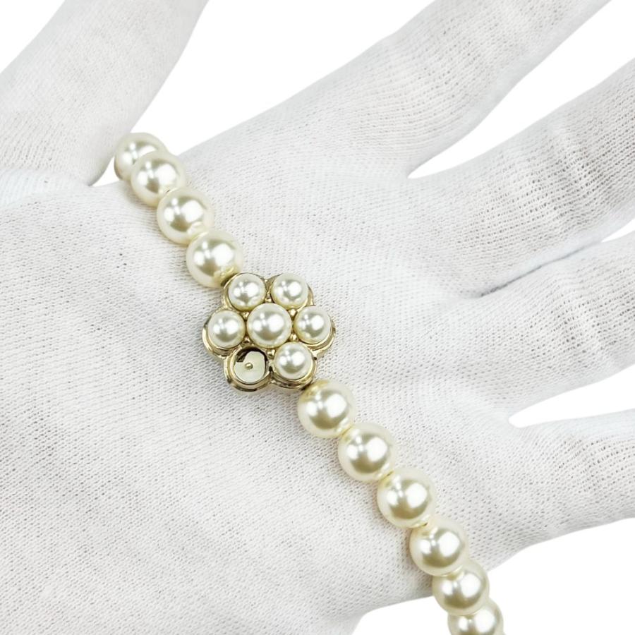 シャネル ■中古■107cm■ パール ロング ネックレス フラワー モチーフ アクセサリー ホワイト ゴールド GP B15B 【A4】1 |  | 06