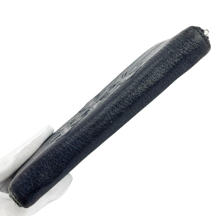 クロムハーツ ■中古■ 長財布 ウォレット ロングウォレット 十字架 クロス レザー ネイビー 【A59】11 |  | 04
