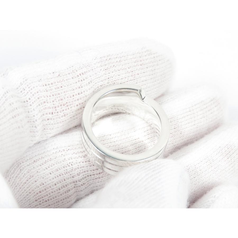 ■新同■磨き済■　エルメス イタリーク リング 指輪 H ロゴ シルバー SV 925 #51 【A61943】 |  | 02