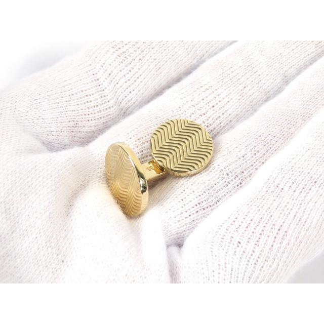 【最終値下げ 5/28日 01：59まで】■新同■磨き済■　ティファニー カフス スーツ ビジネス  ゴールド K18 YG 750 箱 【A66100】 |  | 01