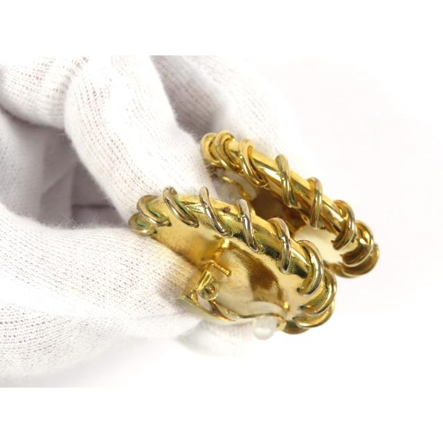 【ヴィンテージ】【HERMES】 エルメス ラウンド イヤリング アクセサリー ボタン モチーフ ゴールド GP 【A67024】 |  | 07