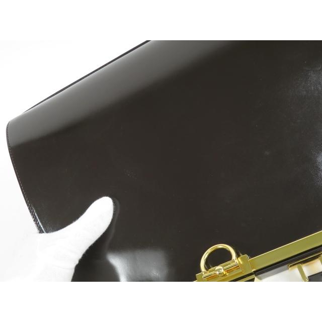 【美品】 Christian Dior クリスチャン・ディオール 2WAY ハンド ショルダー バッグ ダークブラウン ゴールド GP レザー 【A68082】 |  | 03