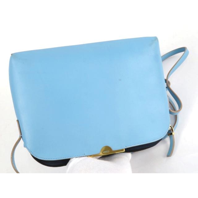 【THE ROW】 ザロウ ショルダー バッグ かばん 鞄 ファッション レディース レザー カーフ 水色 ブルー 【A68361】箱 |  | 02