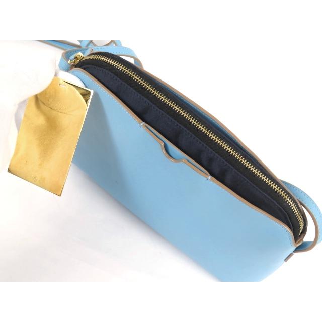 【THE ROW】 ザロウ ショルダー バッグ かばん 鞄 ファッション レディース レザー カーフ 水色 ブルー 【A68361】箱 |  | 06