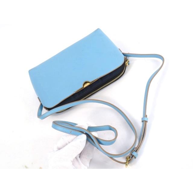 【THE ROW】 ザロウ ショルダー バッグ かばん 鞄 ファッション レディース レザー カーフ 水色 ブルー 【A68361】箱 |  | 08